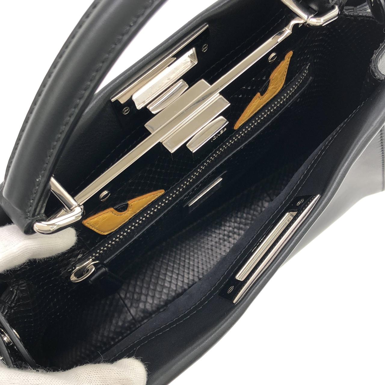 フェンディ BAG BUGSピーカブー カーフ ハンドバッグ