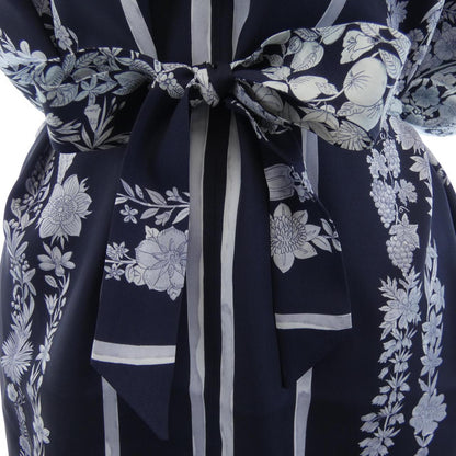 エルメス BRIDE DE GALA EN FLEURS シルクワンピース