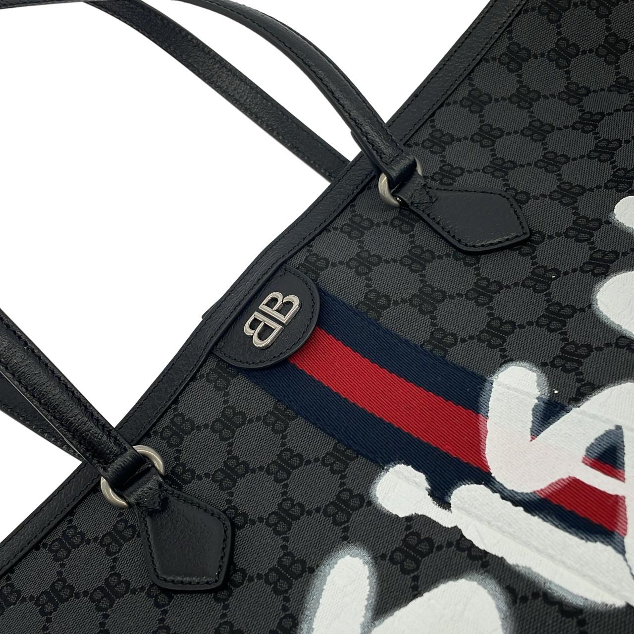 バレンシアガ HACKER GRAFFITI ラージ トートバッグ キャンバス トートバッグ