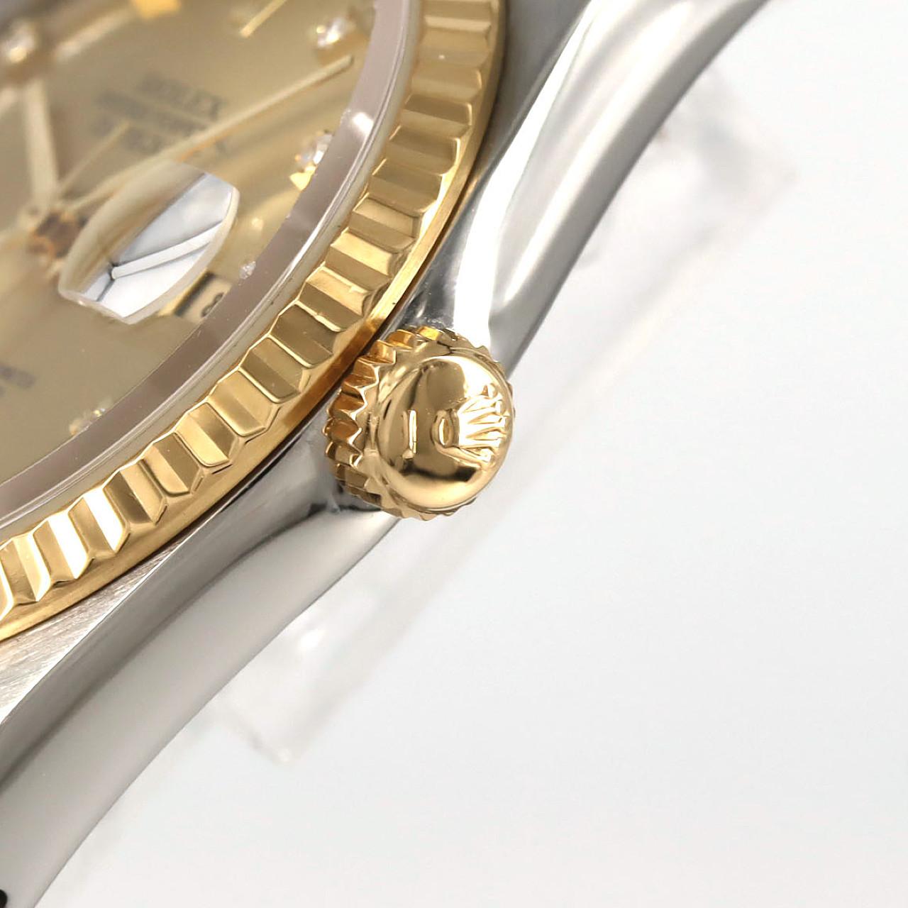 ロレックス デイトジャスト ステンレススチール イエローゴールド