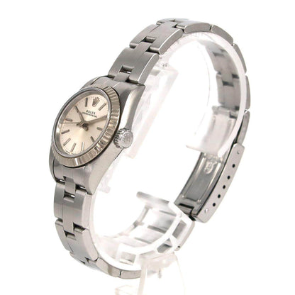 ロレックス オイスターパーペチュアル ステンレススチール ホワイトゴールド 自動巻
