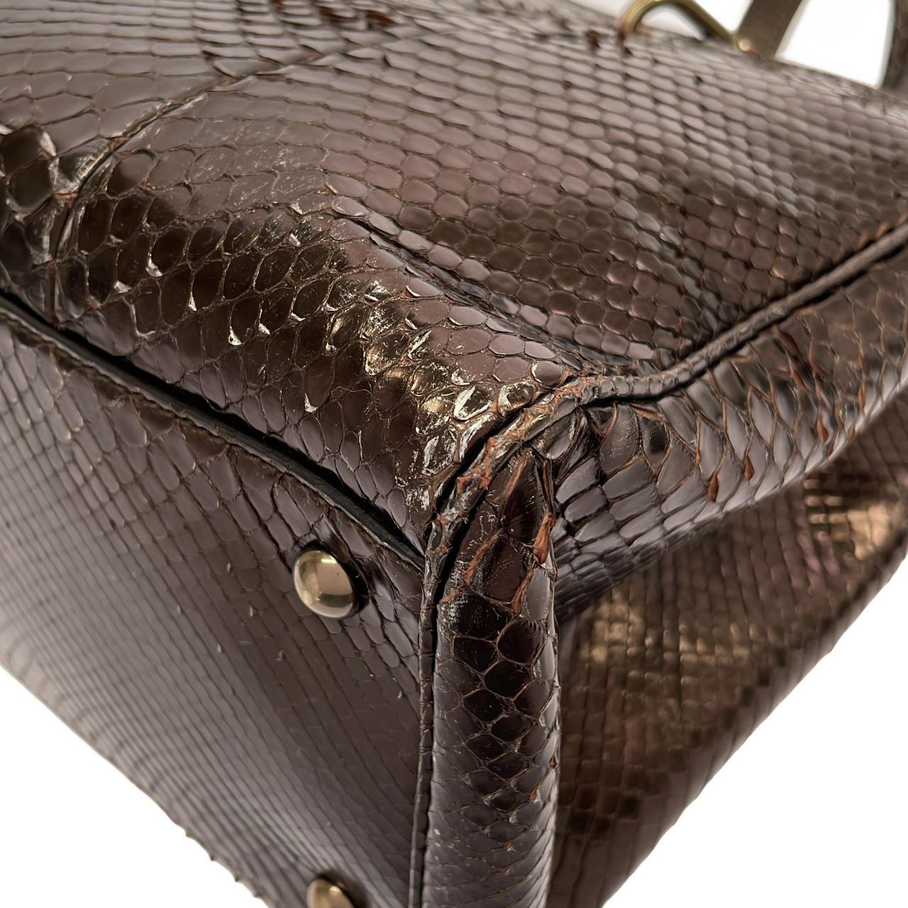 グッチ パイソンショルダーバッグ