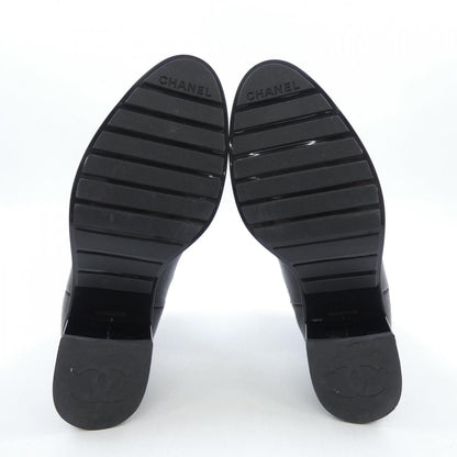 シャネル SHORT BOOTS シャイニーグレインカーフスキン パテントカーフスキン ブーツ