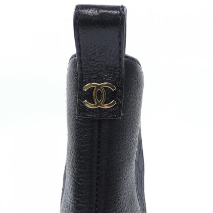 シャネル SHORT BOOTS シャイニーグレインカーフスキン パテントカーフスキン ブーツ