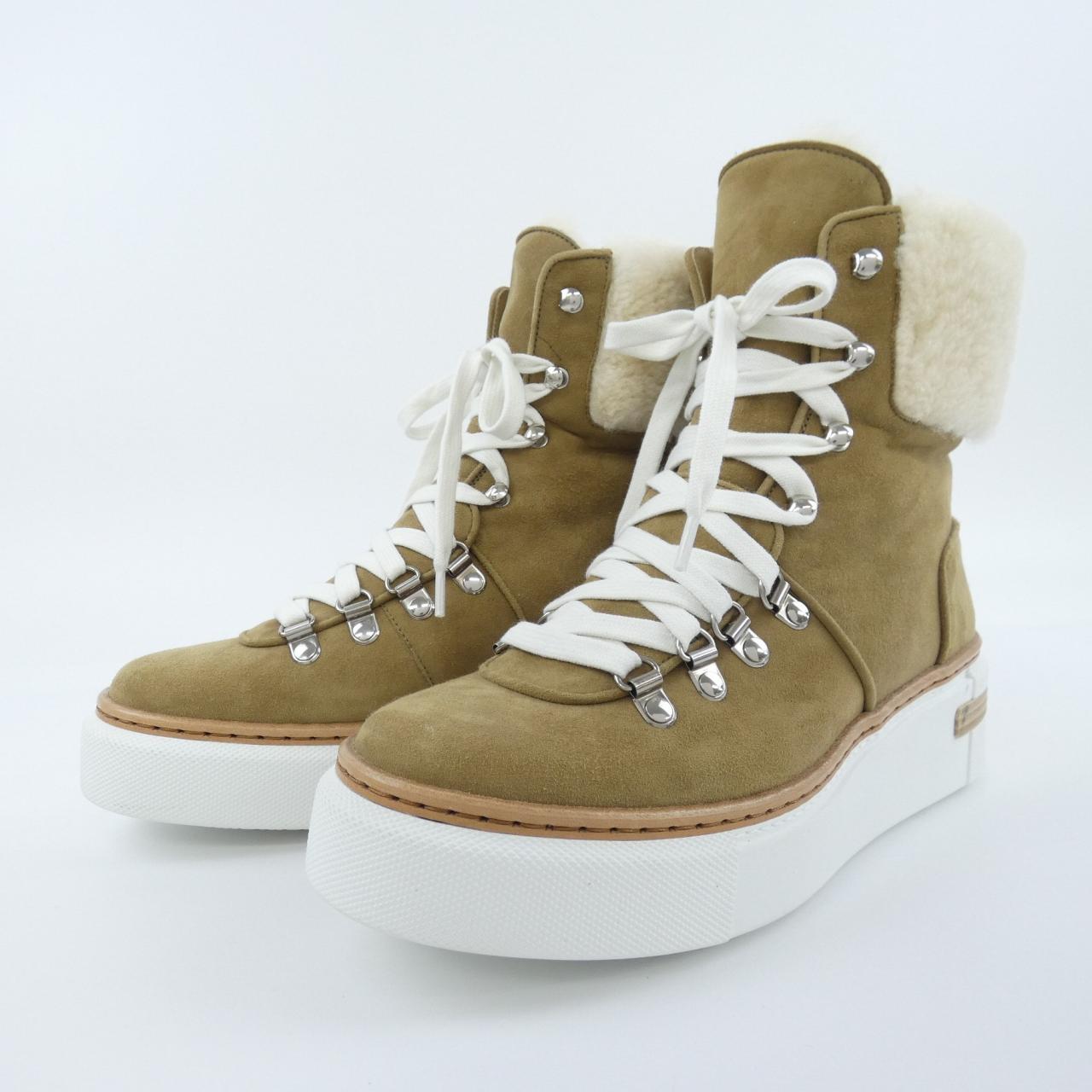 エルメス BOTTINES FLOCON シープスキンブーツ 35.5
