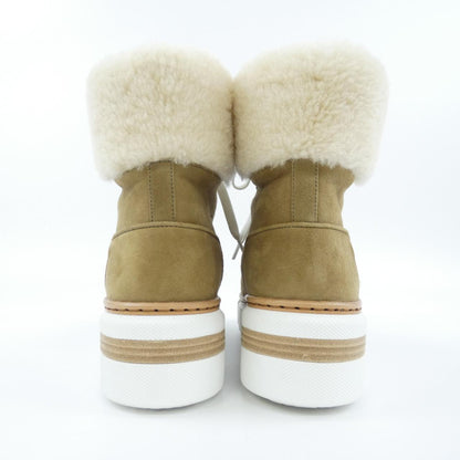 エルメス BOTTINES FLOCON シープスキンブーツ 35.5