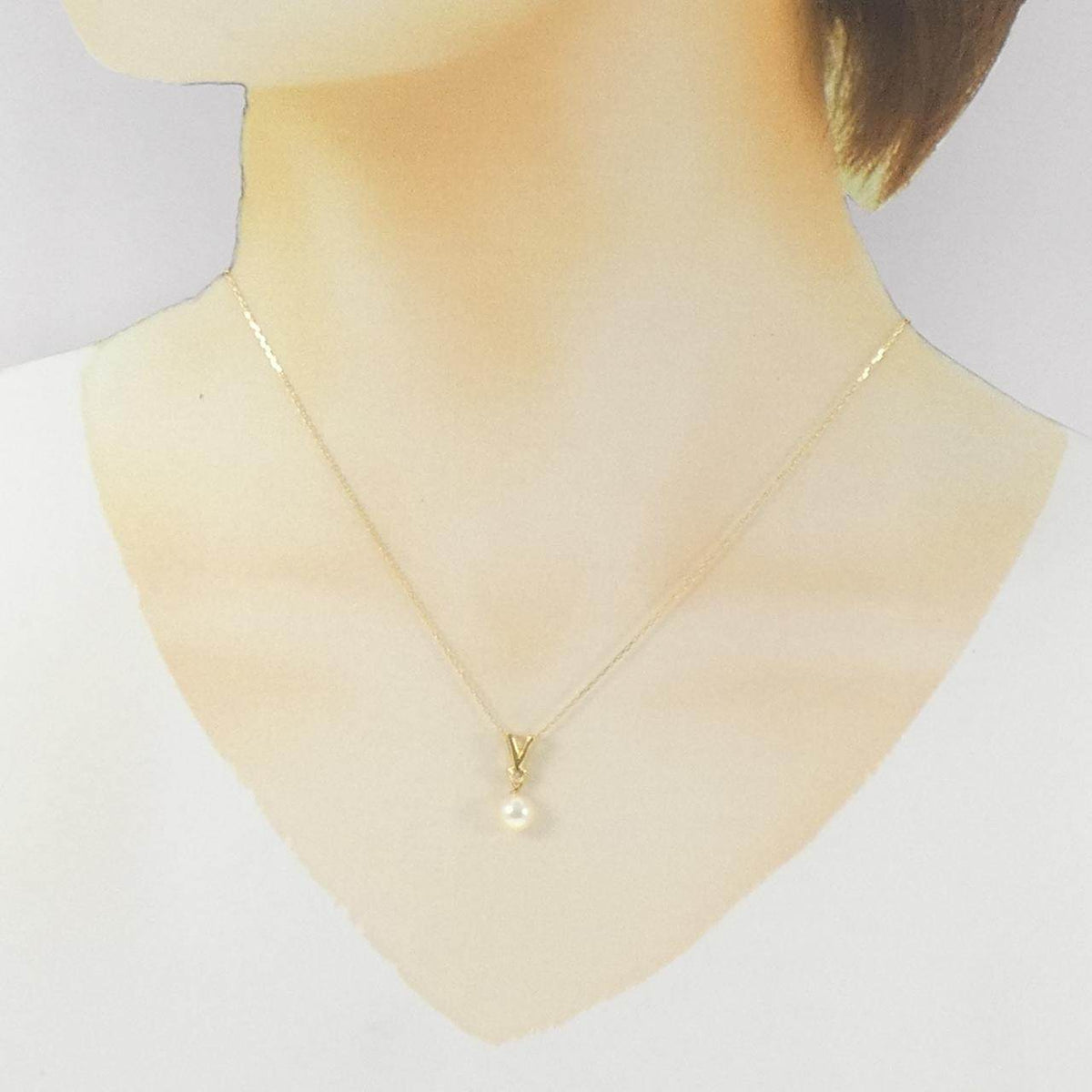 K18アコヤパール ダイヤモンドネックレス