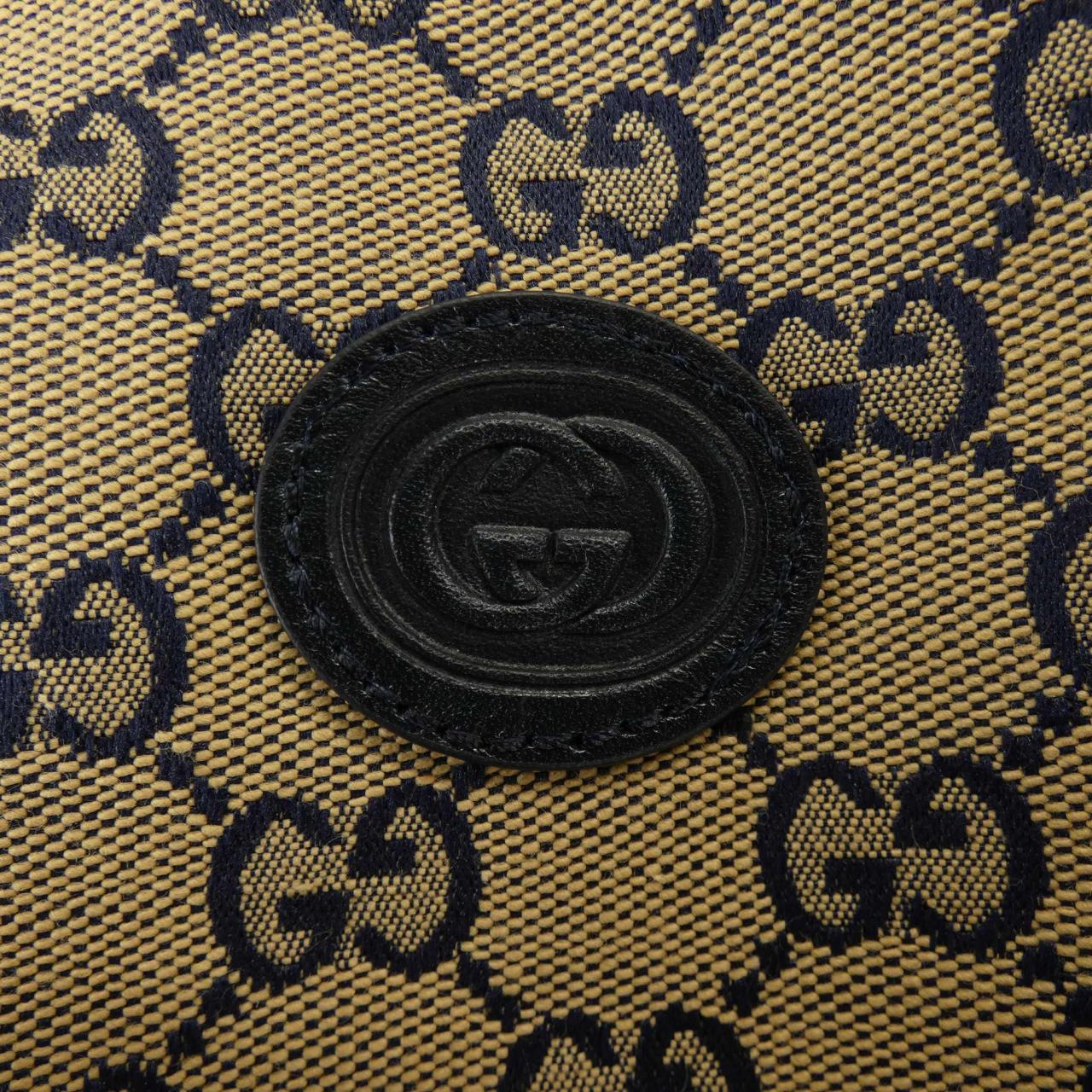 グッチ GGキャンバス レザーインターロッキングGパンツ