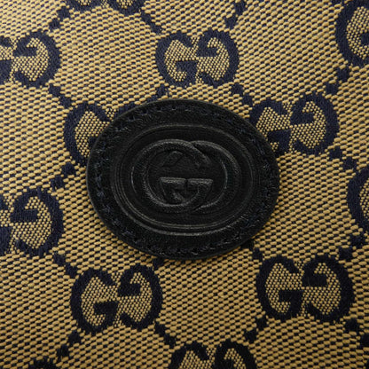 グッチ GGキャンバス レザーインターロッキングGパンツ