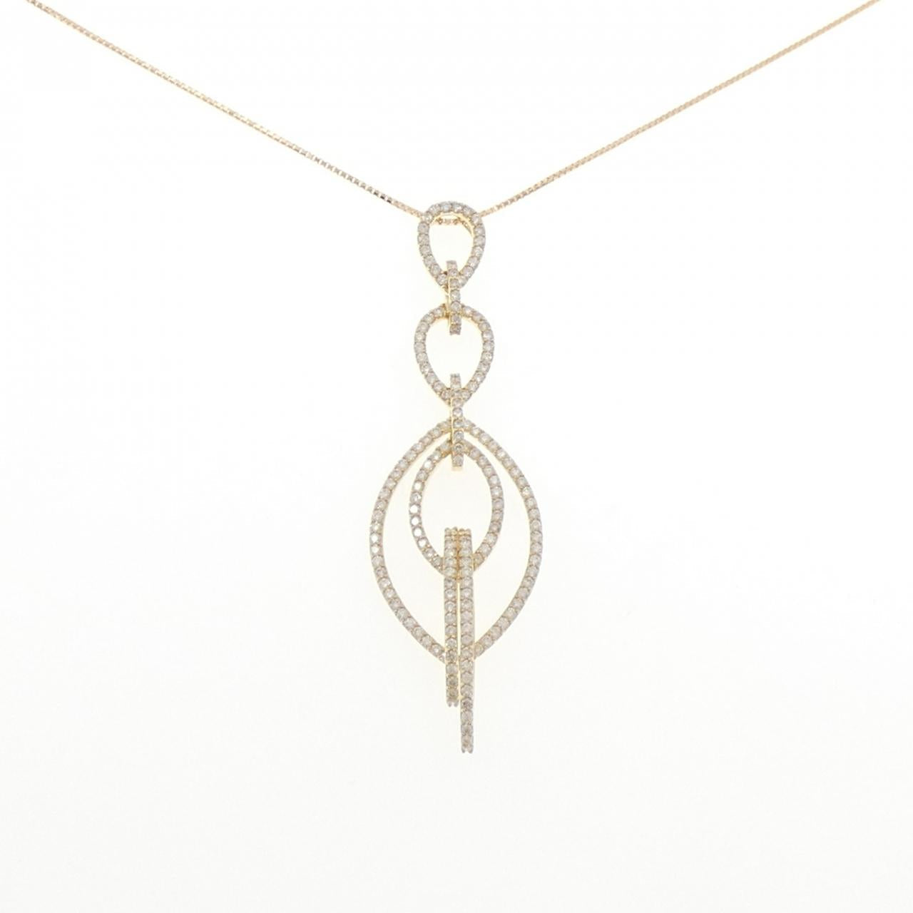 Au750ダイヤモンドネックレス
