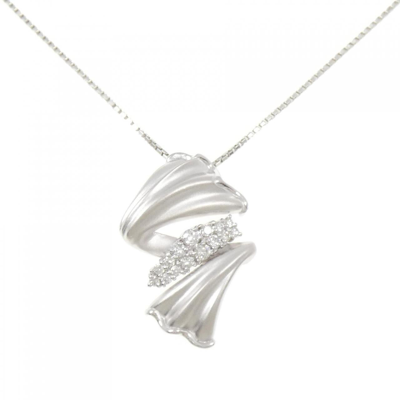 プラチナ PT850 ダイヤモンドネックレス 0.33CT