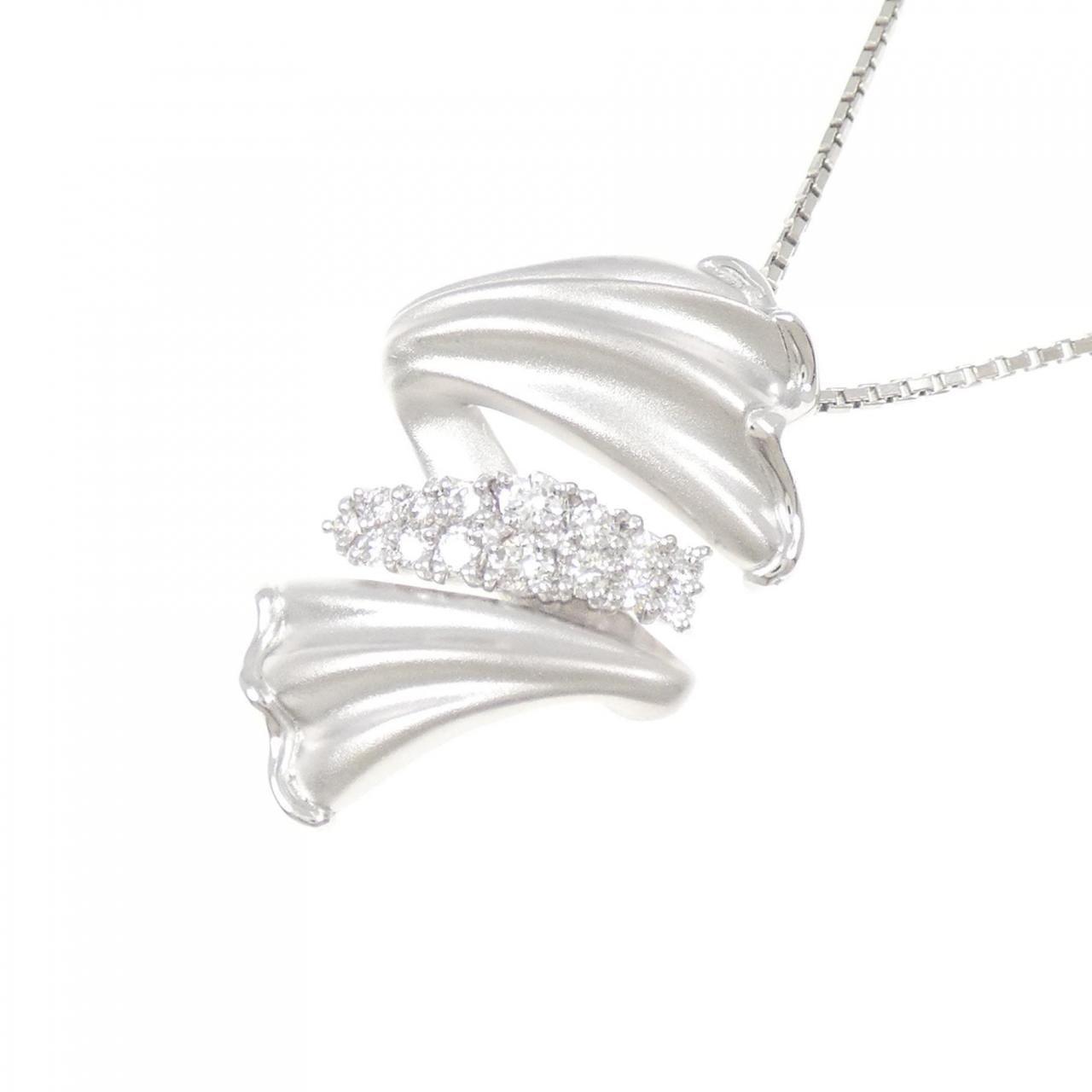 プラチナ PT850 ダイヤモンドネックレス 0.33CT