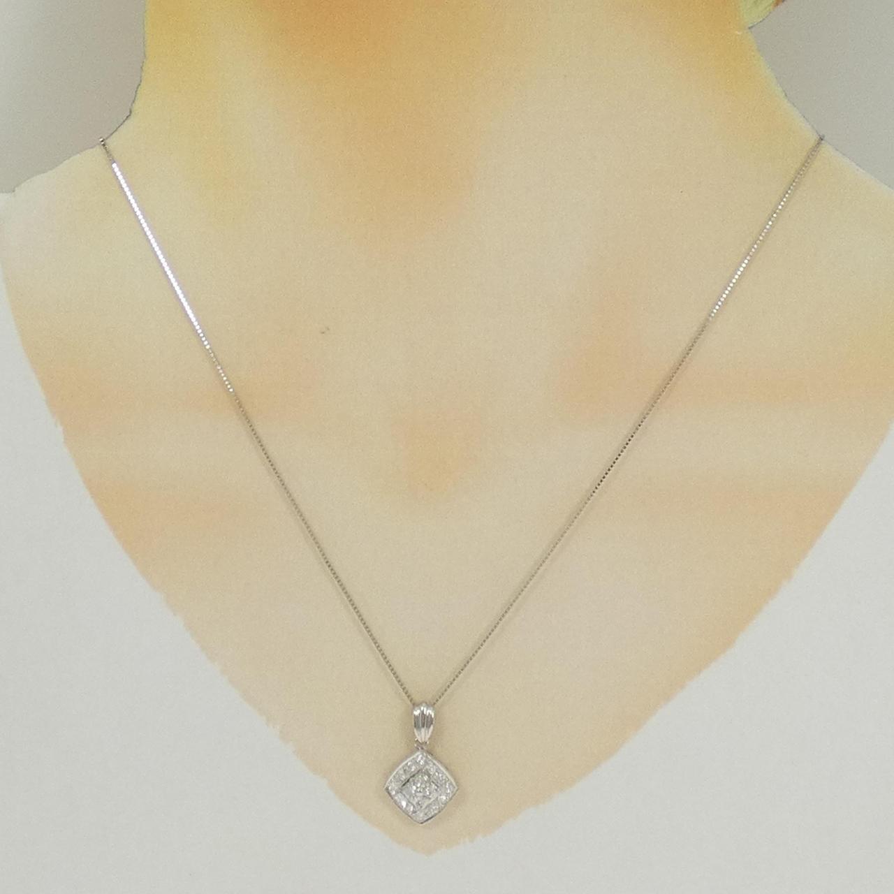 Pt850ダイヤモンドネックレス