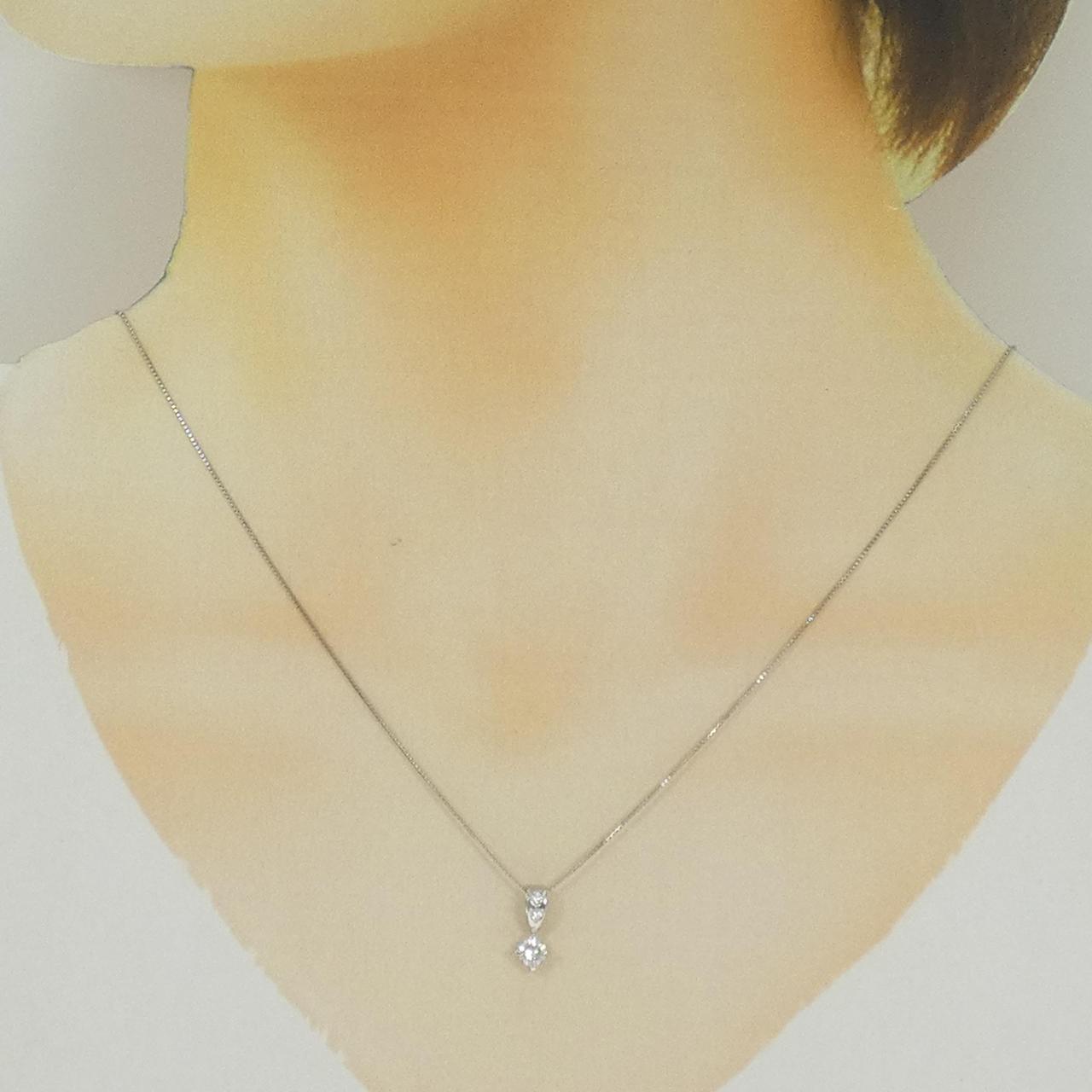Pt900 Pt850ダイヤモンドネックレス