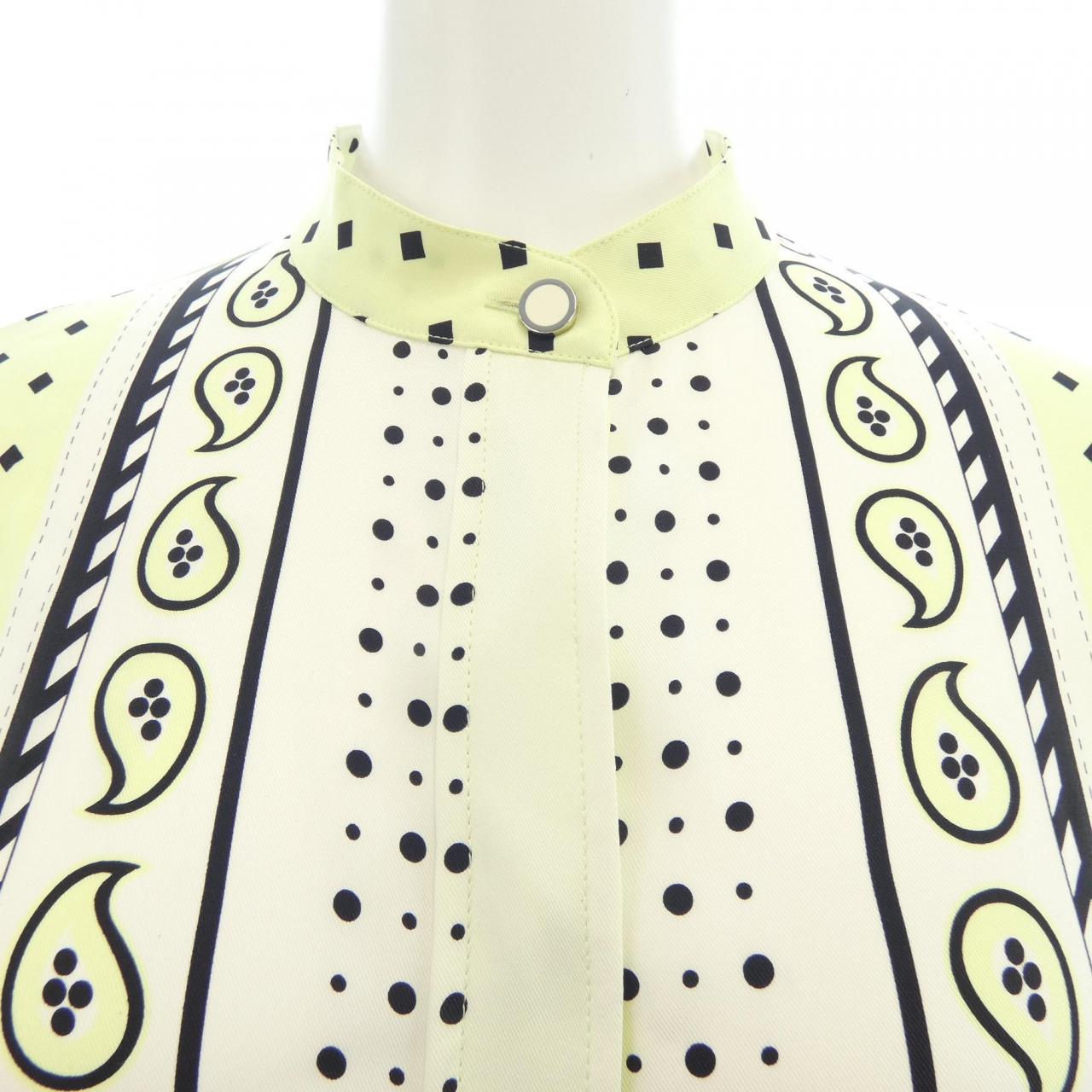 エルメス HARNAIS DE COUR シルクワンピース
