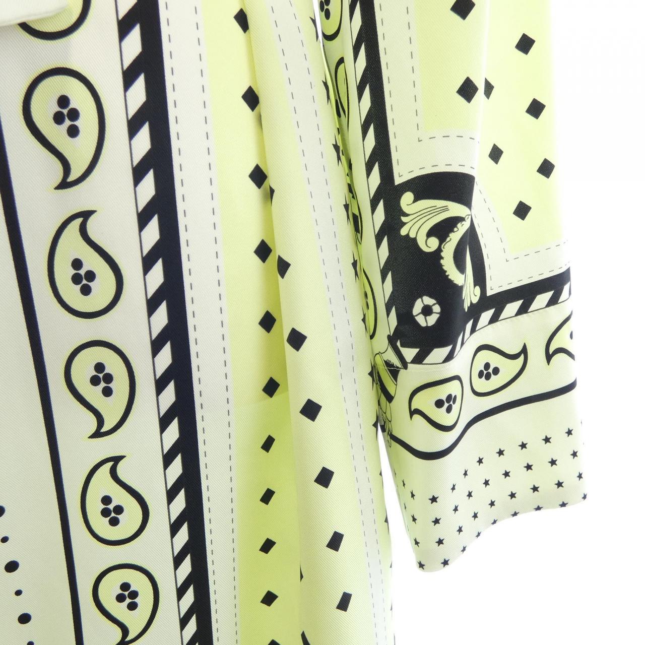 エルメス HARNAIS DE COUR シルクワンピース