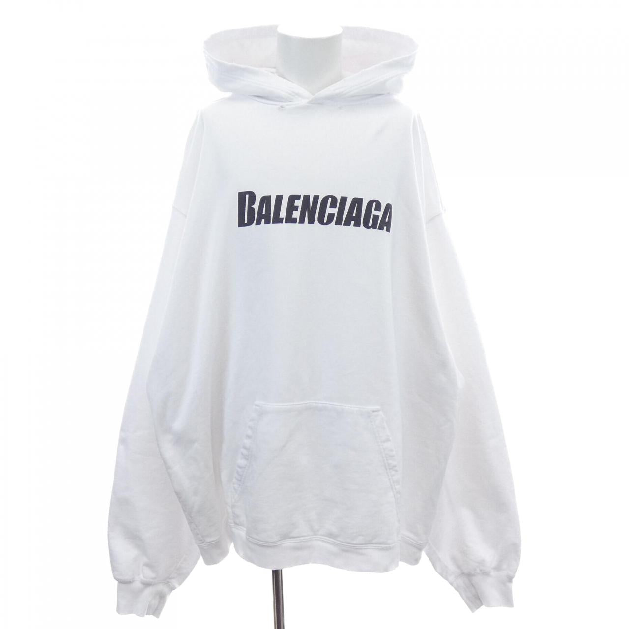 バレンシアガ DESTROYED LOGO PRINT パーカー