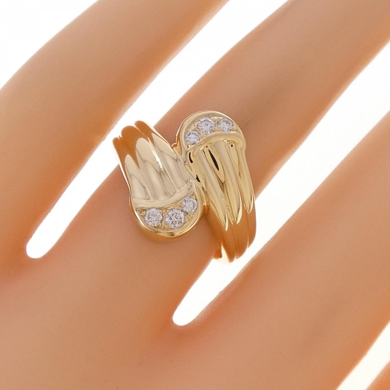 ポーラ Au750 ダイヤモンド リング