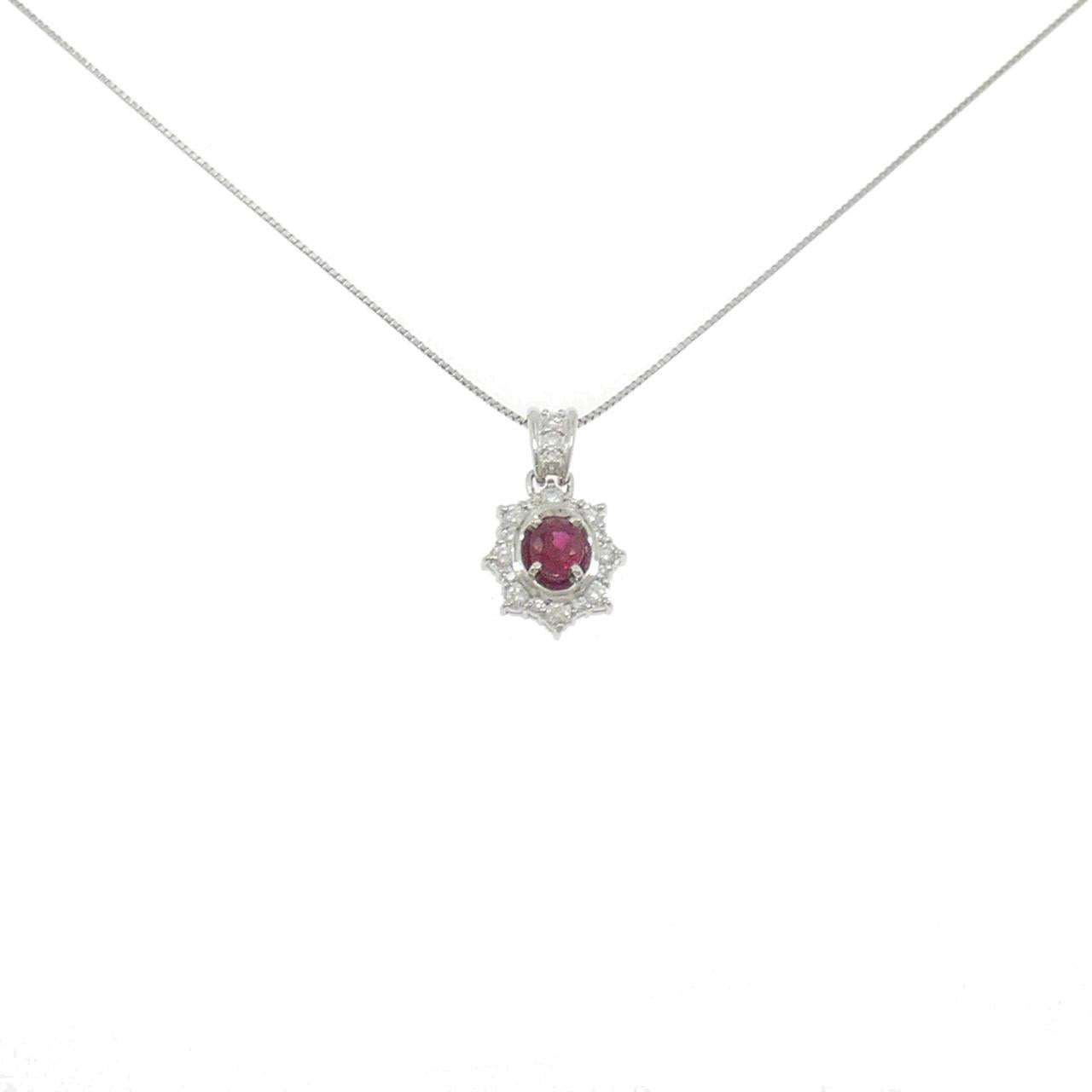 プラチナ 0.63CT 0.37CT 2wayネックレス