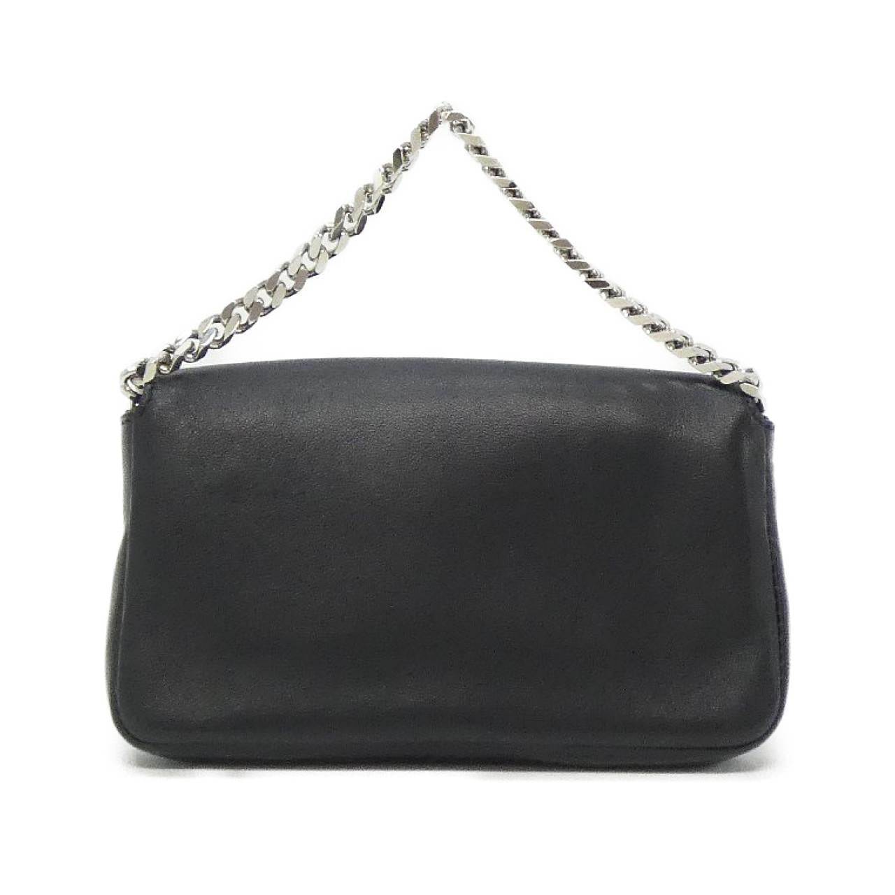 フェンディ BAG BUGS MICRO BAGUETTE ラム レザー ラビットファー ショルダーバッグ