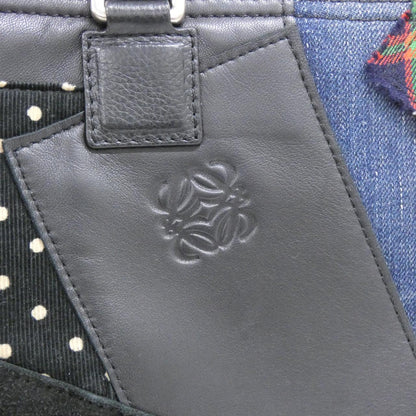 ロエベ JUNYA WATANABE アマソナ カーフ コットン ラム ハンドバッグ
