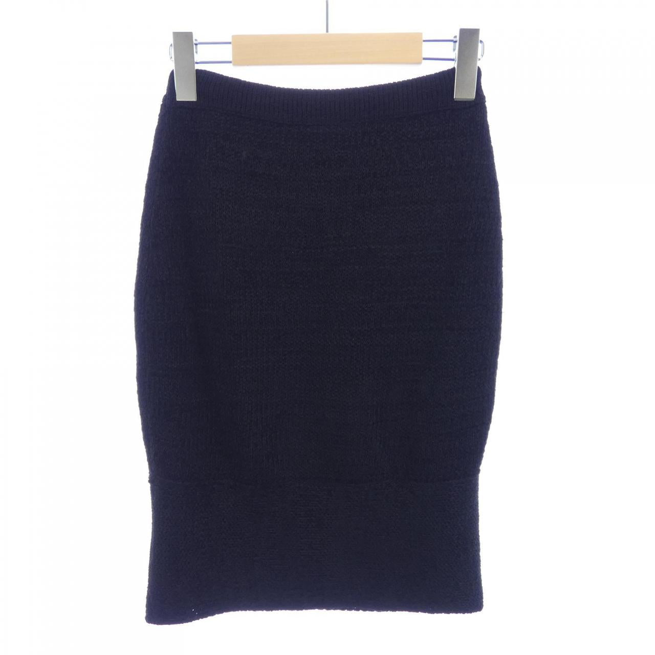シャネル カシミヤ混スカート