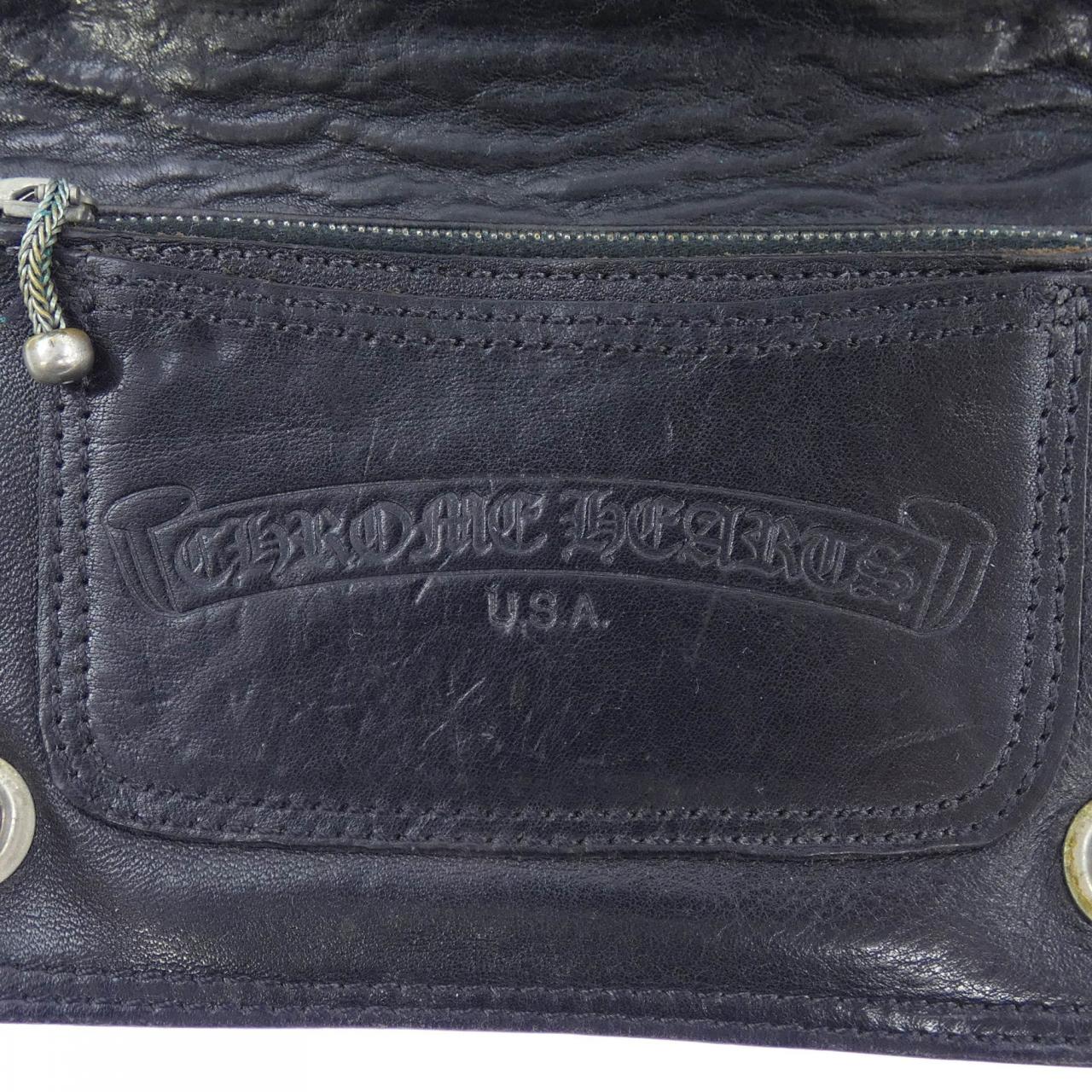 クロムハーツ 1 ZIP BLK フローラル 財布