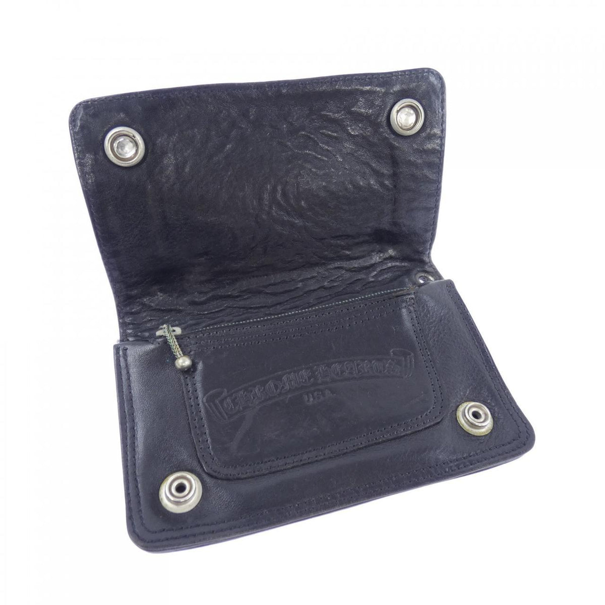 クロムハーツ 1 ZIP BLK フローラル 財布