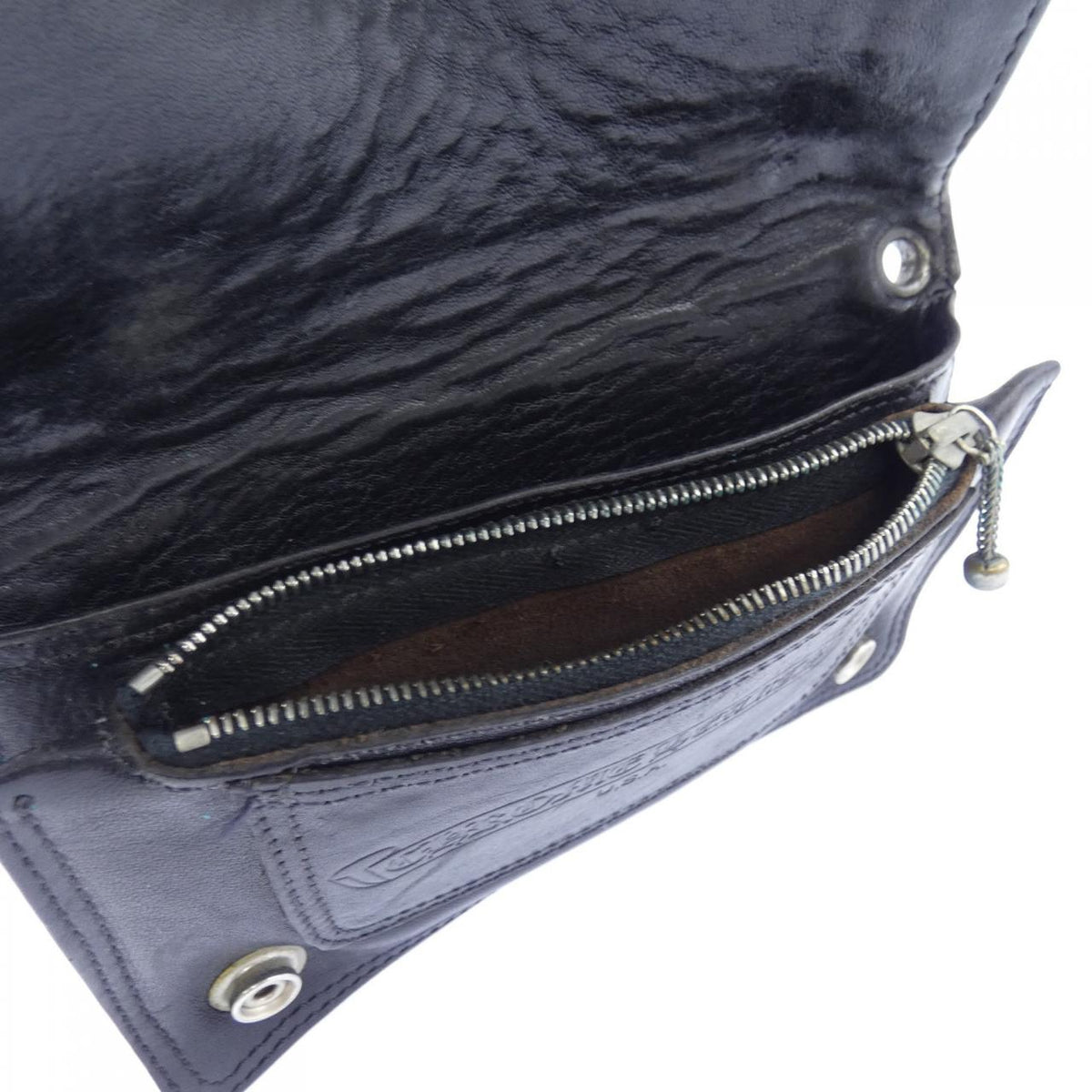 クロムハーツ 1 ZIP BLK フローラル 財布