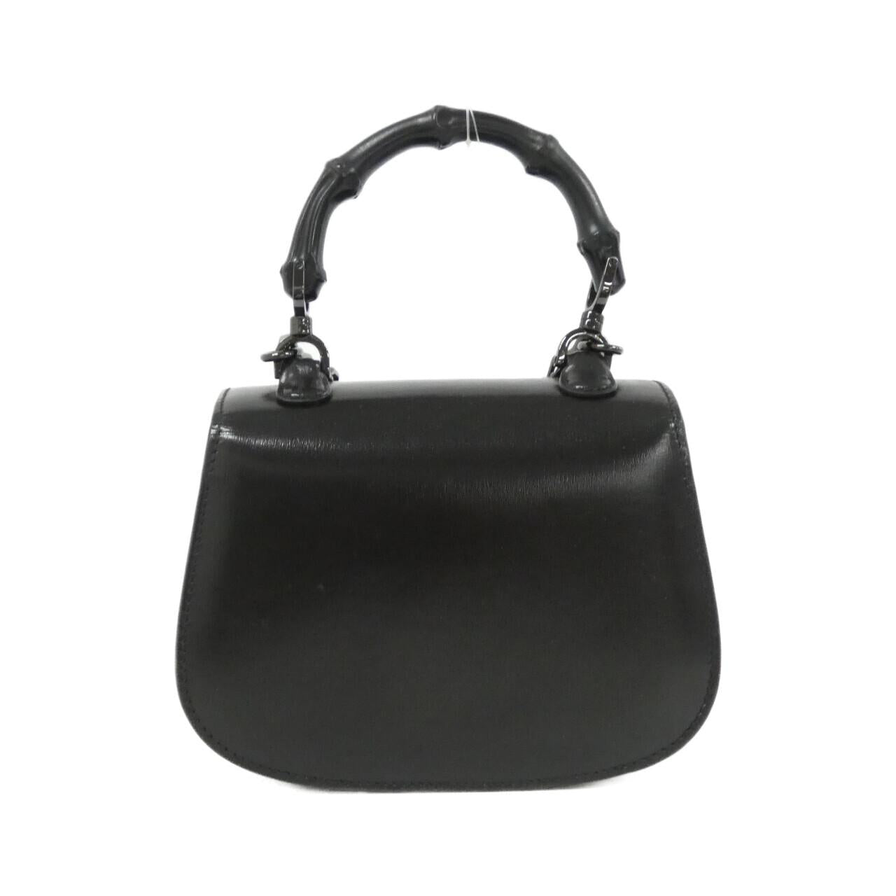 グッチ GUCCI BAMBOO 1947 レザーショルダーバッグ