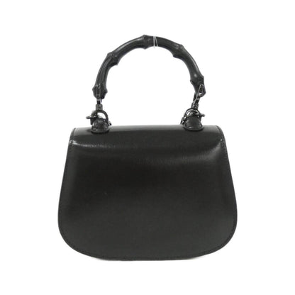 グッチ GUCCI BAMBOO 1947 レザーショルダーバッグ