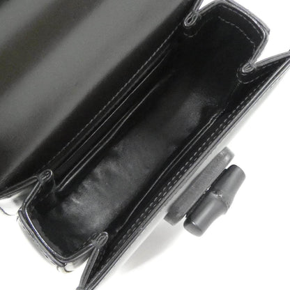 グッチ GUCCI BAMBOO 1947 レザーショルダーバッグ