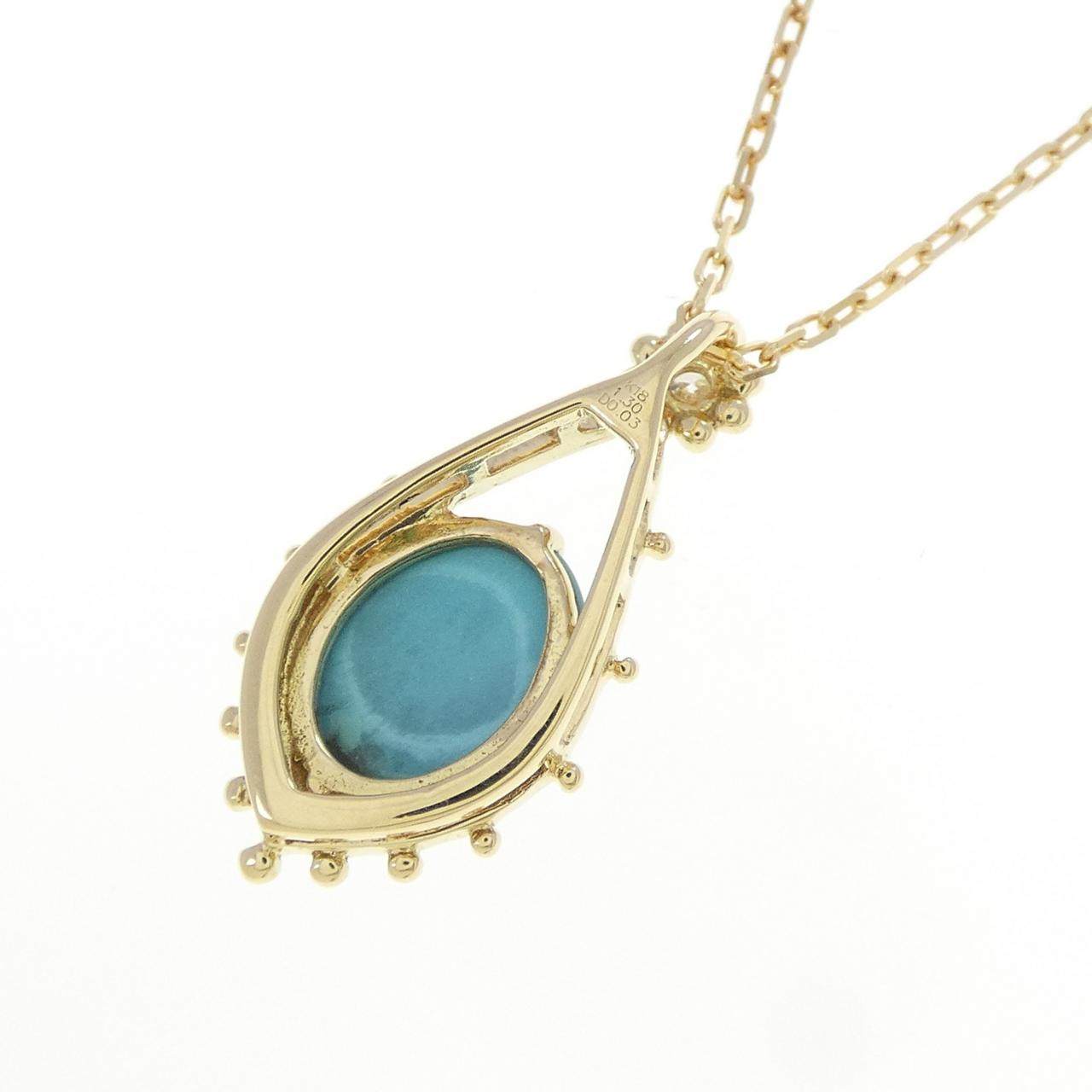 Au750 タンザナイト ダイヤモンド ネックレス