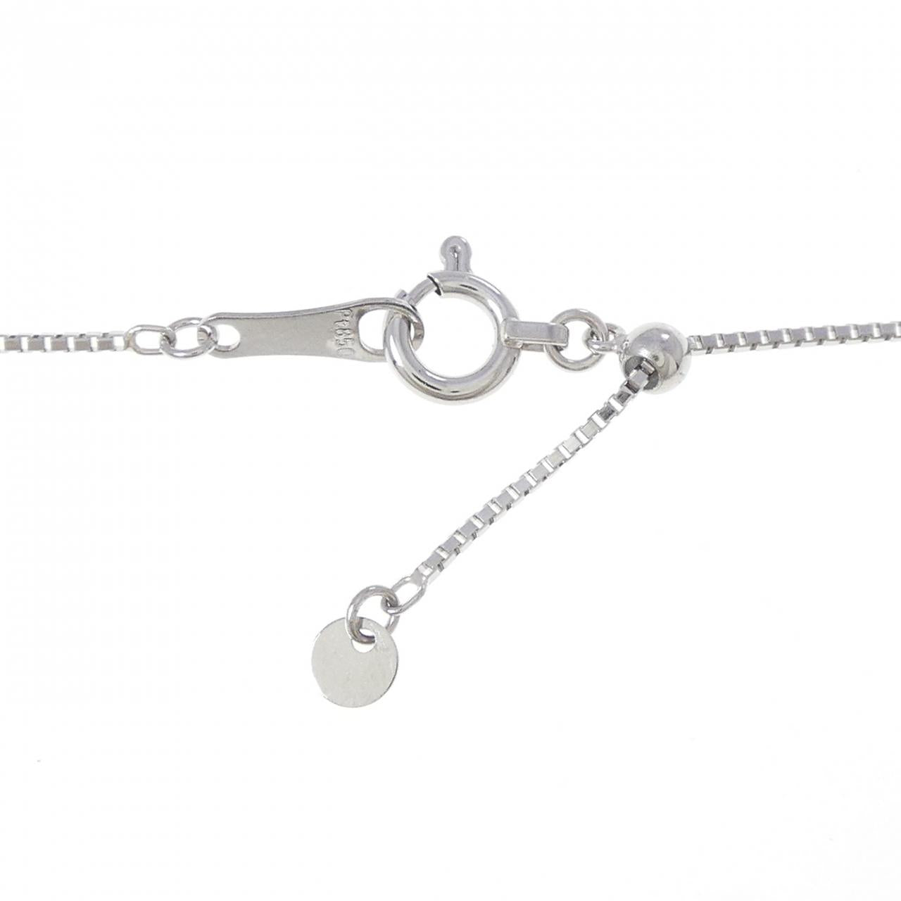 プラチナ 0.72CT ルビー ダイヤモンド ネックレス