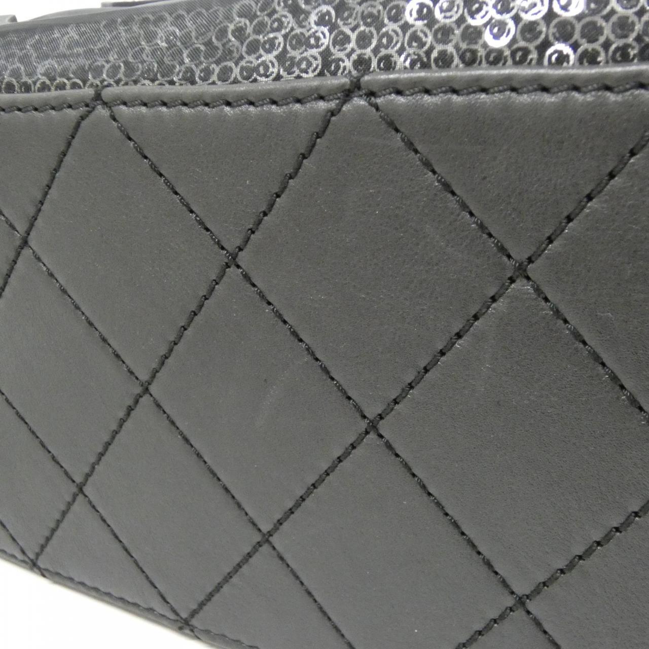 シャネル ナイロンメッシュ スパンコール ショルダーバッグ