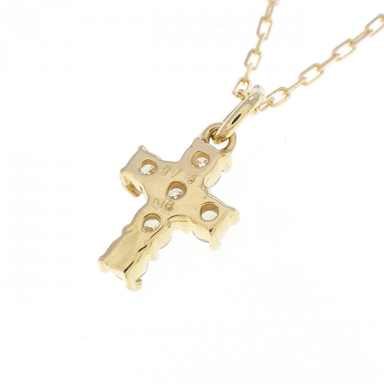 Au750 ダイヤモンド クロス ネックレス