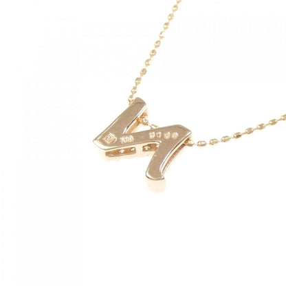 Au750 ダイヤモンド イニシャルN ネックレス