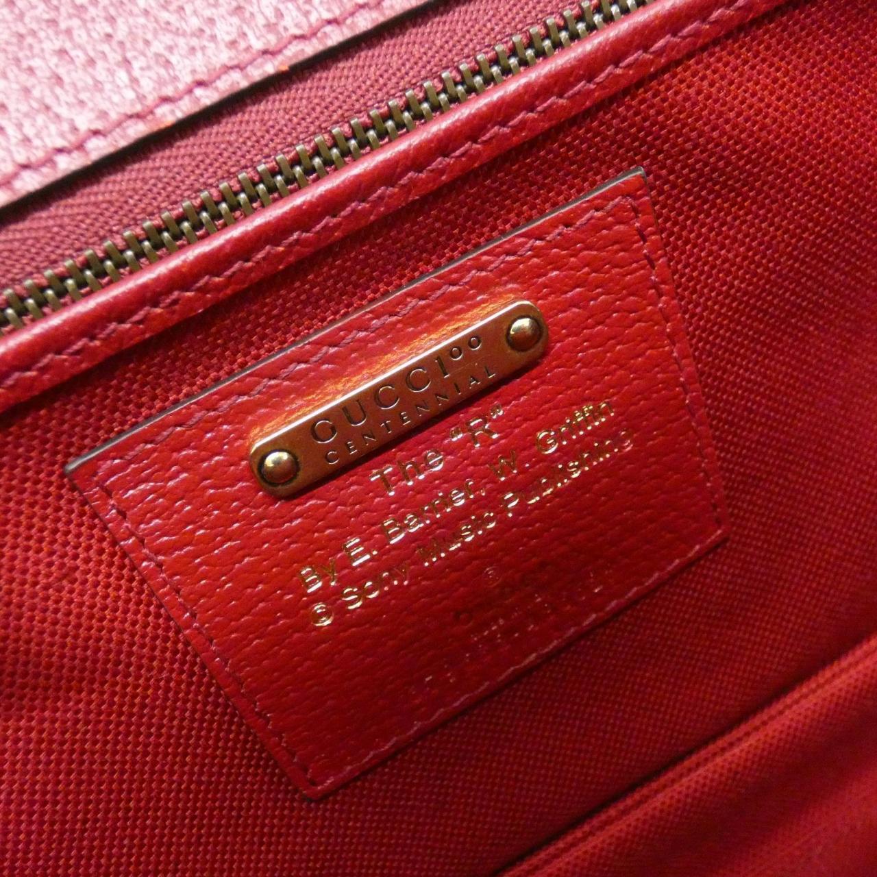 グッチ キャンバス レザー バッグ