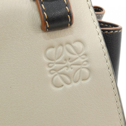 ロエベ ハンモックドローストリングミニ リネンカーフ ショルダーバッグ