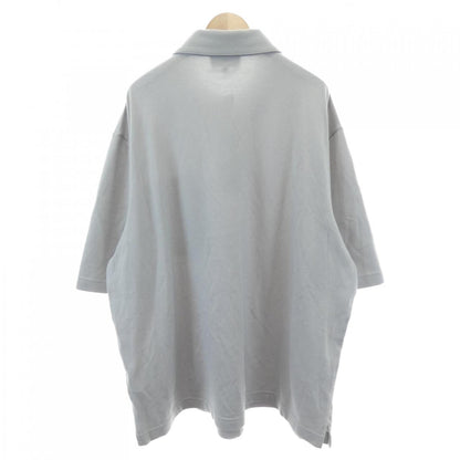 エルメス カシミヤ混ラムレザー半袖ポロシャツ XL
