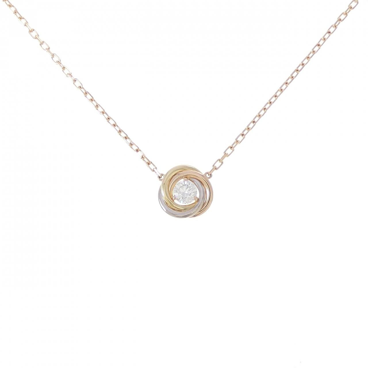 カルティエ トリニティ 18K ダイヤモンドネックレス