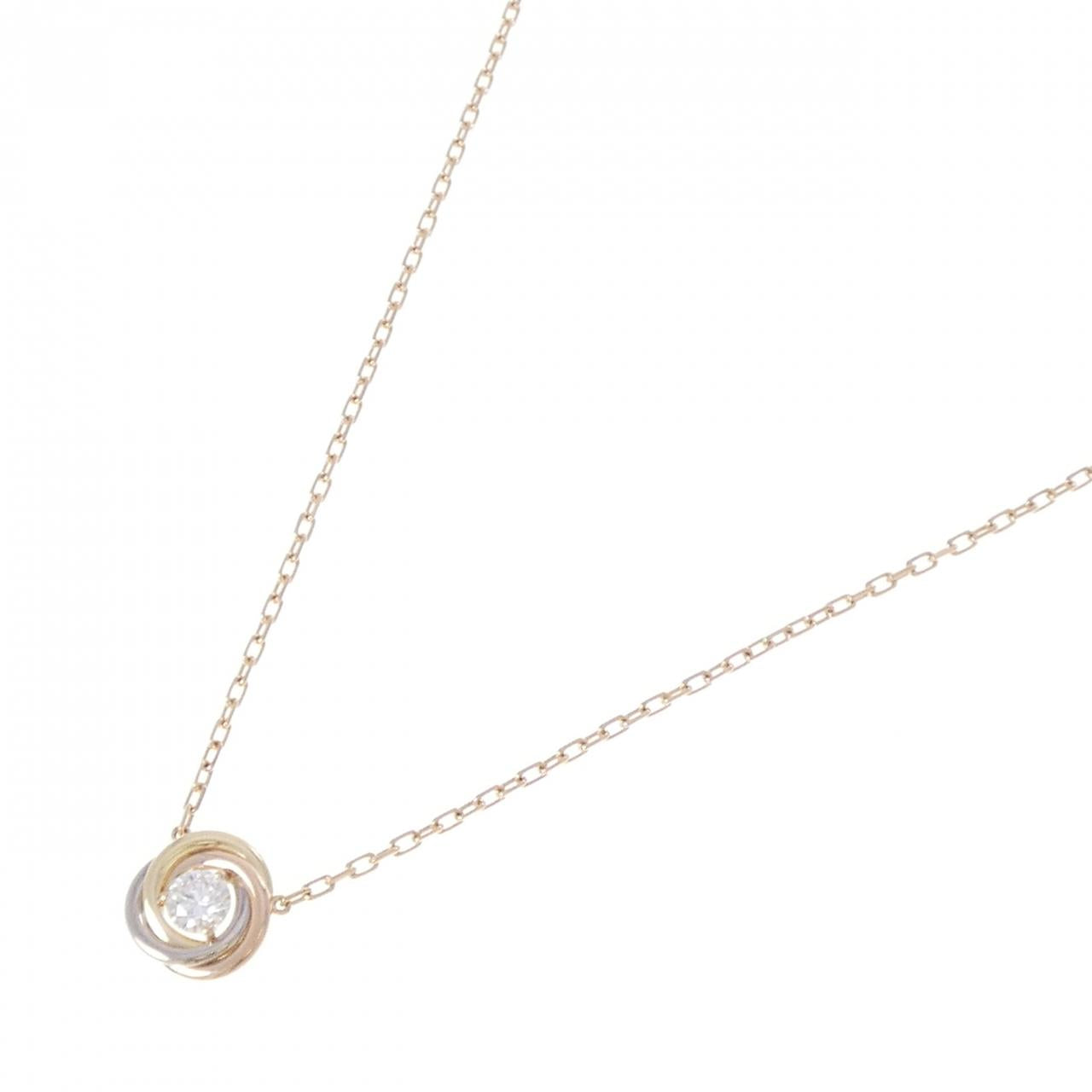 カルティエ トリニティ 18K ダイヤモンドネックレス