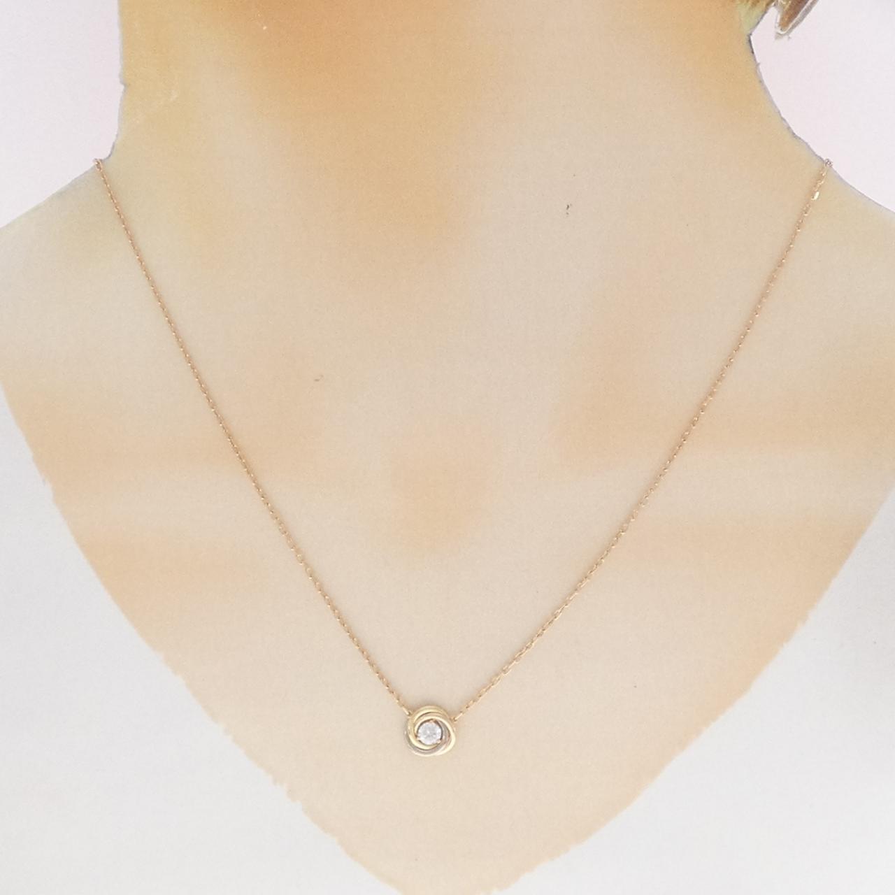 カルティエ トリニティ 18K ダイヤモンドネックレス