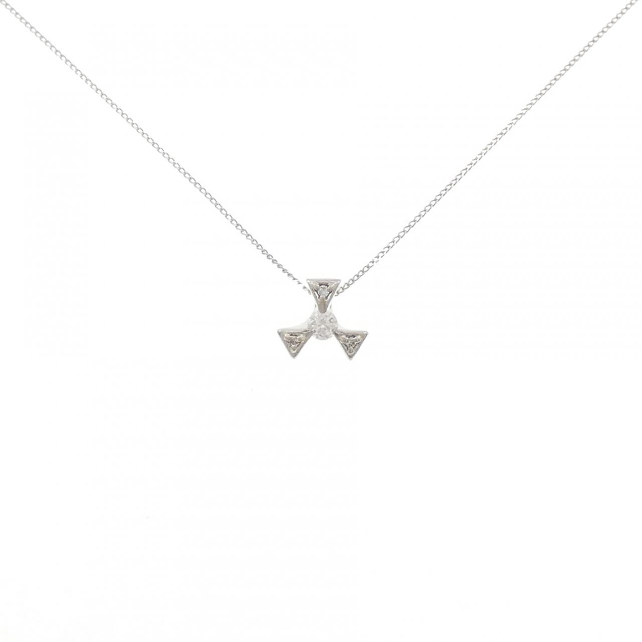 Pt900 ダイヤモンドネックレス 0.10CT