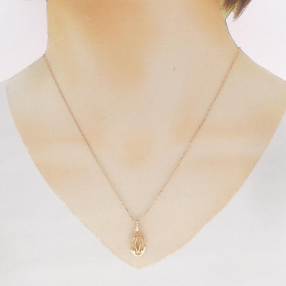 カルティエ 750PG ダイヤモンド ネックレス