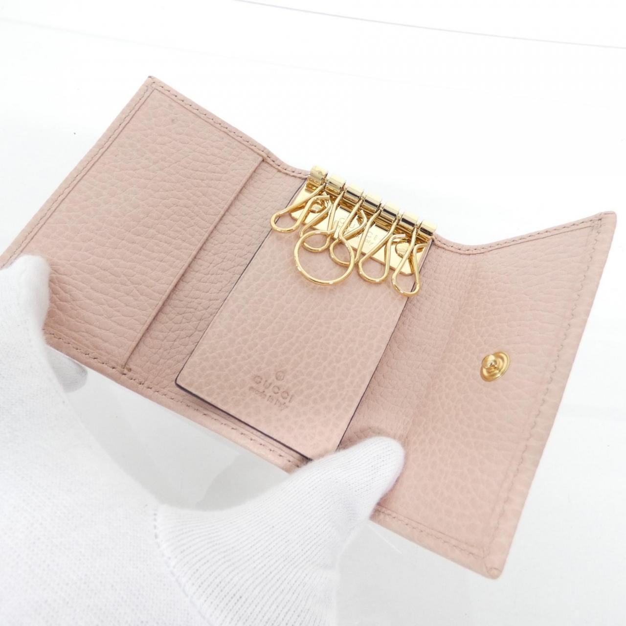 グッチ PETIT MARMONT レザーキーケース