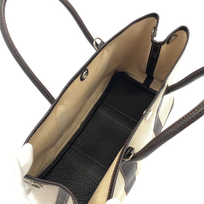エルメス ガーデンパーティ30 トワルアッシュ ブッフルスキッパー バッグ