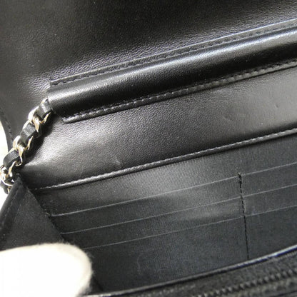 シャネル エナメルラムスキン チェーンウォレット