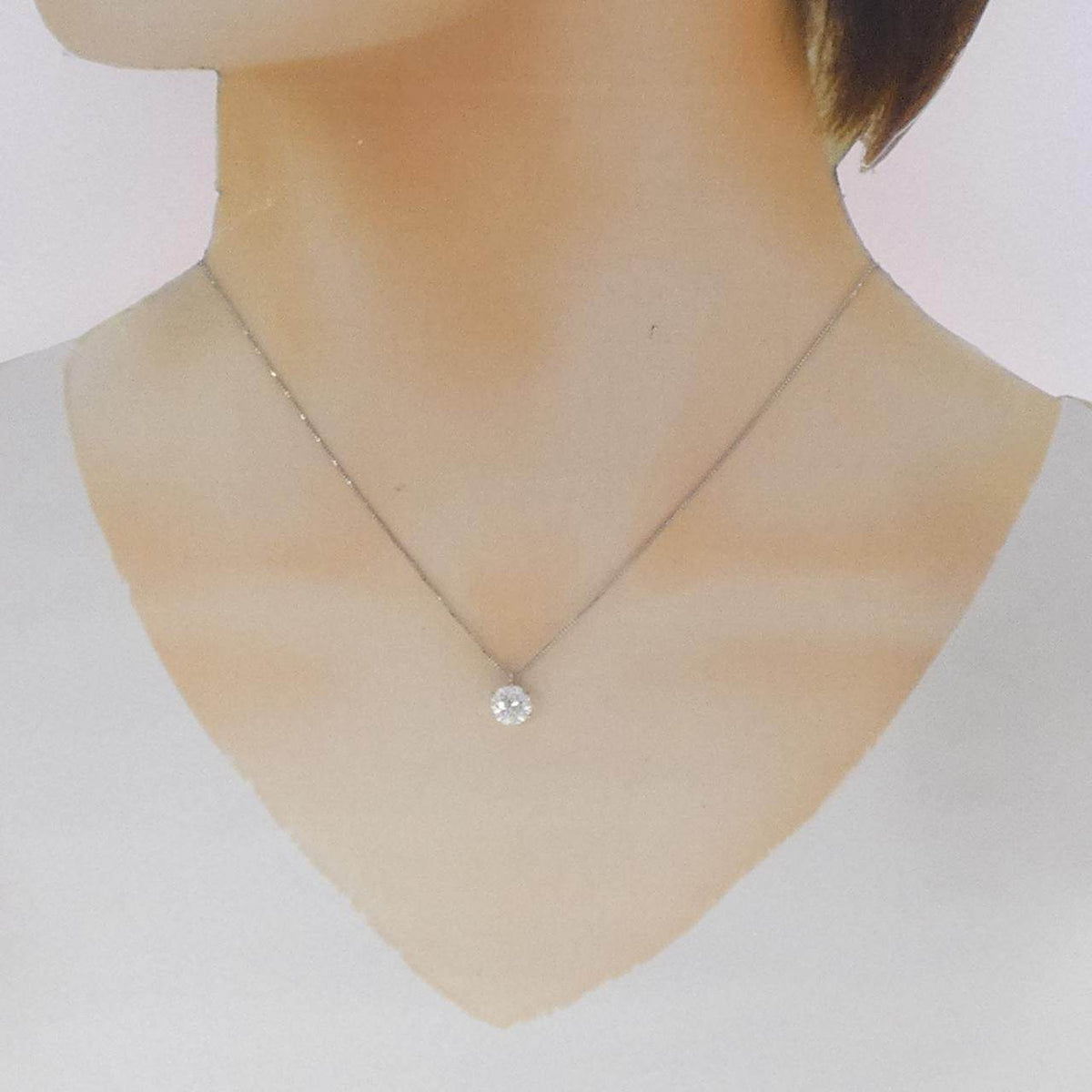 プラチナPT850 ダイヤモンドネックレス
