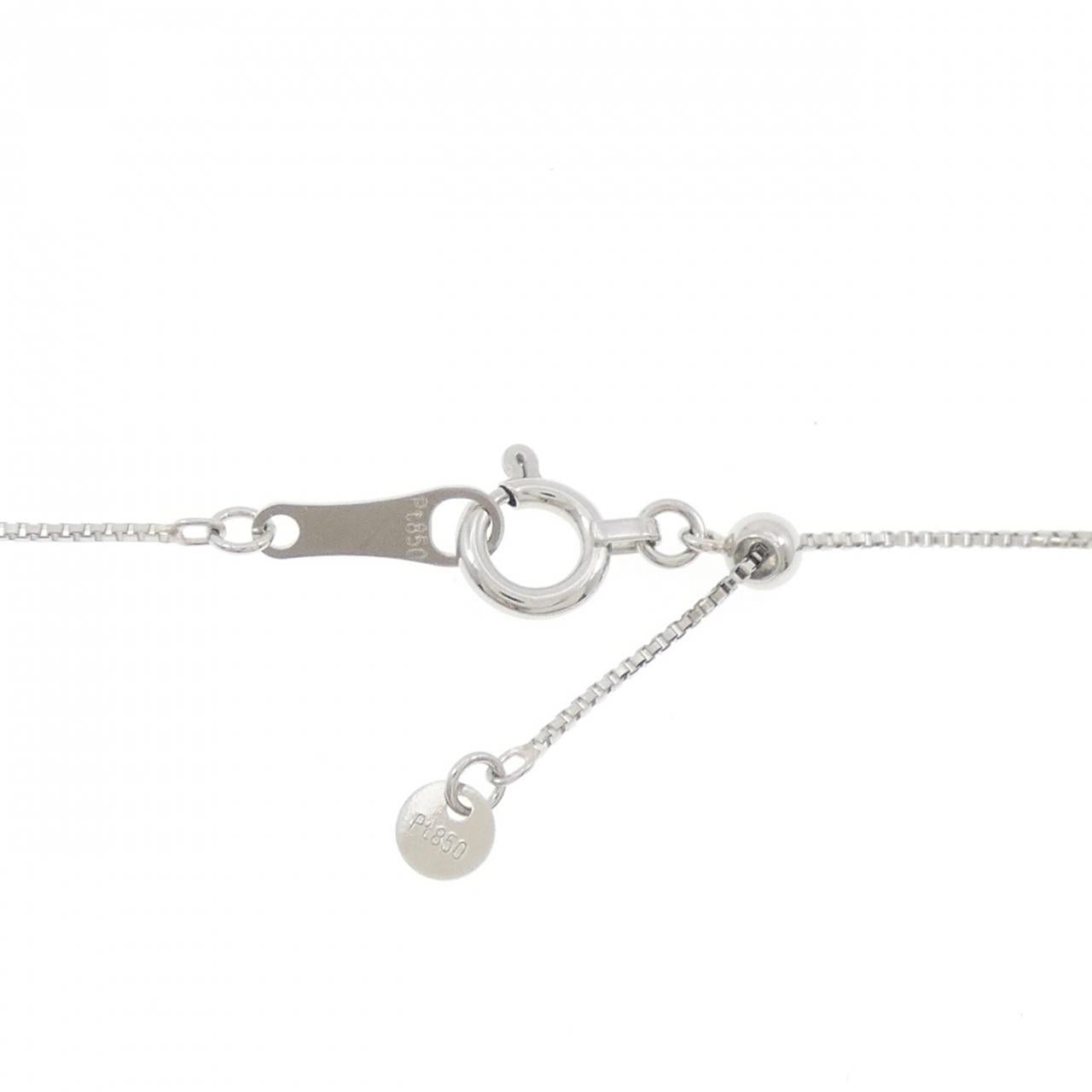 プラチナ 0.805CT ルビーダイヤモンドネックレス